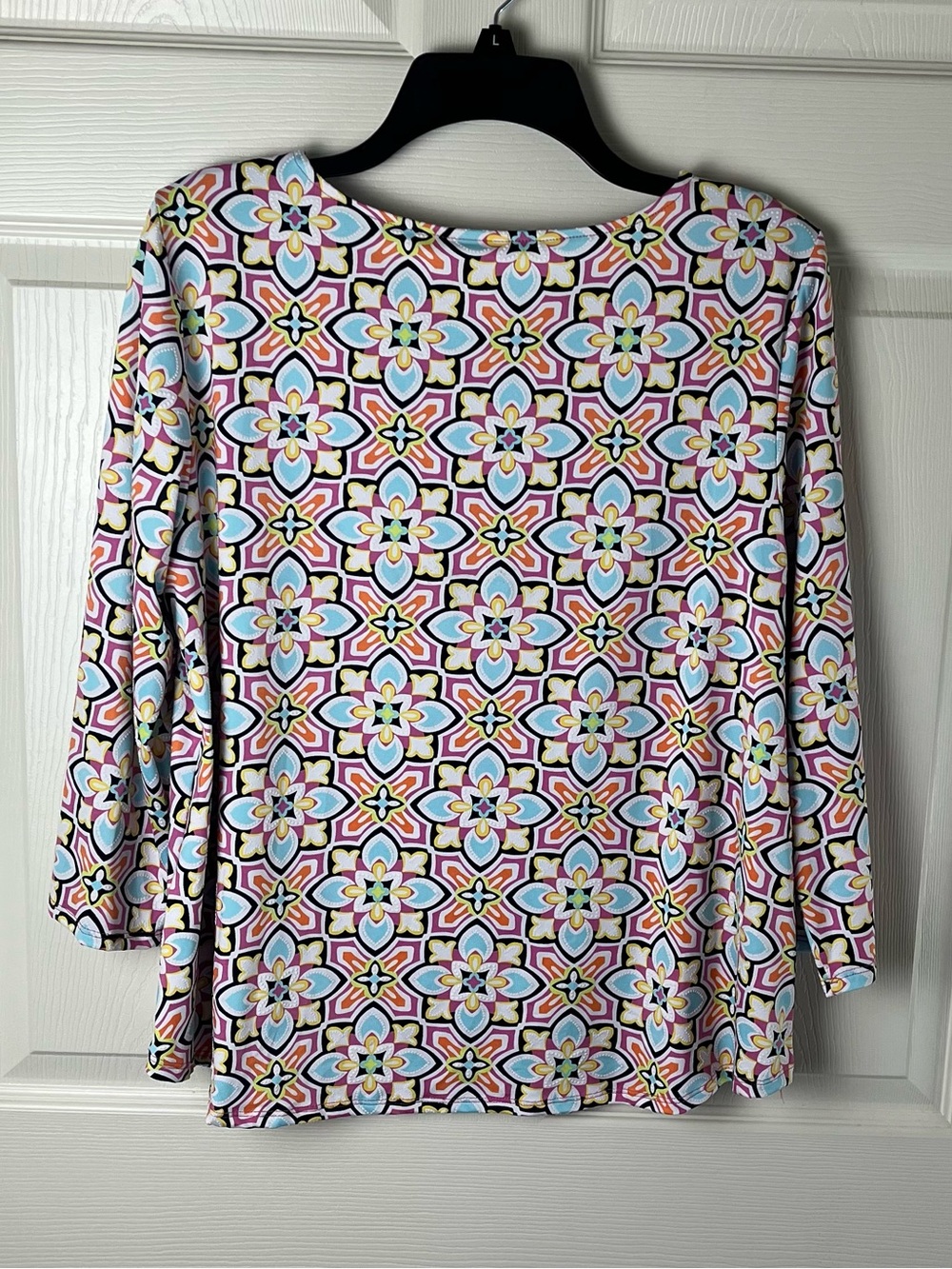 Ruby Rd. Pink Patterned Women's Top - Picture 4 of 4